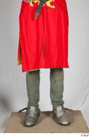  Photos Medieval Knight in mail armor 8 Historical Medieval soldier leg mail leggings red tabard 0001.jpg